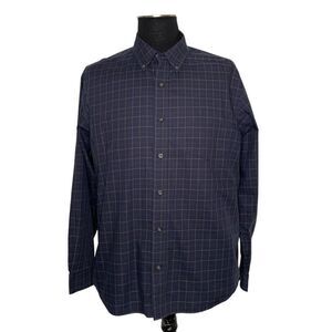 Eddie Bauer Cotton Wrinkle Resistant Button Down Shirt - Mens L